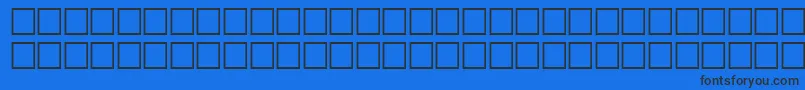 フォントAgfriqu7 – 黒い文字の青い背景