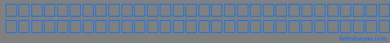 フォントAgfriqu7 – 灰色の背景に青い文字