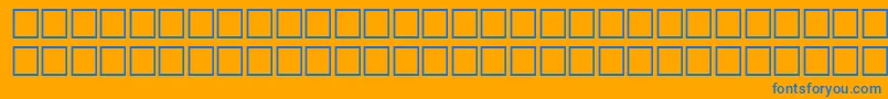 フォントAgfriqu7 – オレンジの背景に青い文字