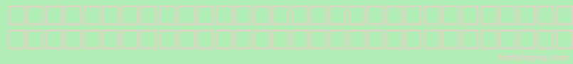 Agfriqu7-fontti – vaaleanpunaiset fontit vihreällä taustalla