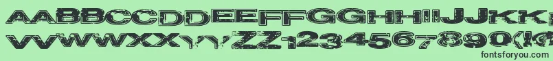 fuente Projectz – Fuentes Negras Sobre Fondo Verde