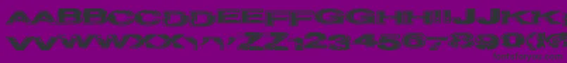 Projectz Font – Black Fonts on Purple Background