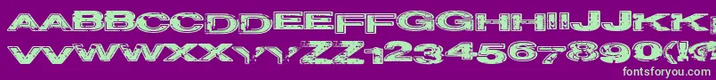 Police Projectz – polices vertes sur fond violet