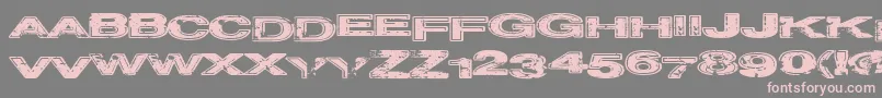 Projectz Font – Pink Fonts on Gray Background