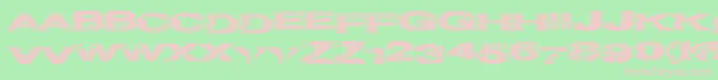 Projectz Font – Pink Fonts on Green Background