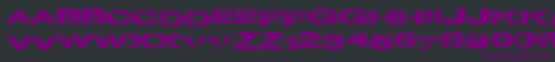 Projectz Font – Purple Fonts on Black Background