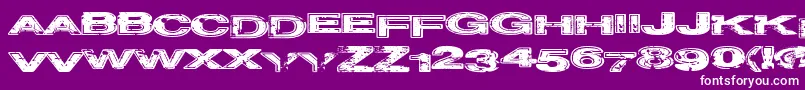 Projectz Font – White Fonts on Purple Background