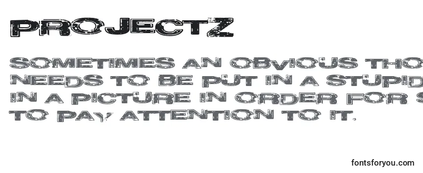 Обзор шрифта Projectz