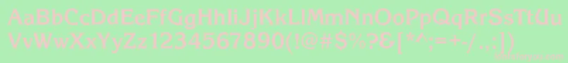 KingstonBold Font – Pink Fonts on Green Background