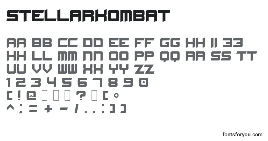 Fuente StellarKombat - alfabeto, números, caracteres especiales