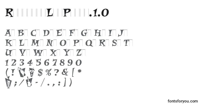 Schriftart RoquetteLetPlain.1.0 – Alphabet, Zahlen, spezielle Symbole