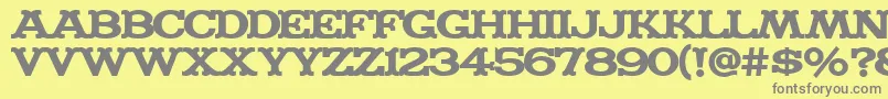Шрифт Madfont ffy – серые шрифты на жёлтом фоне