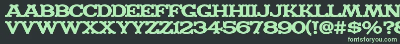 Madfont ffy-Schriftart – Grüne Schriften auf schwarzem Hintergrund