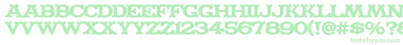 Madfont ffy-Schriftart – Grüne Schriften auf weißem Hintergrund