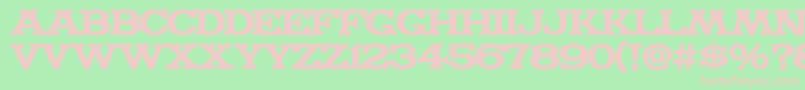 Madfont ffy-Schriftart – Rosa Schriften auf grünem Hintergrund