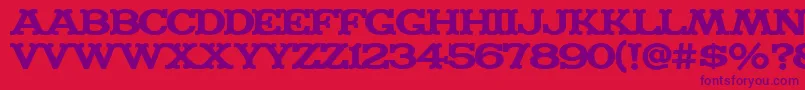 Madfont ffy Font – Purple Fonts on Red Background