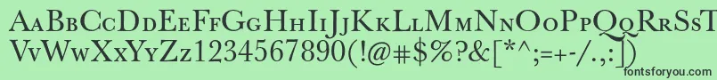 Jbaskervillecaps Font – Black Fonts on Green Background