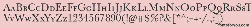 Jbaskervillecaps Font – Black Fonts on Pink Background