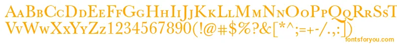 Jbaskervillecaps Font – Orange Fonts on White Background