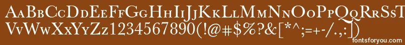 Jbaskervillecaps Font – White Fonts on Brown Background