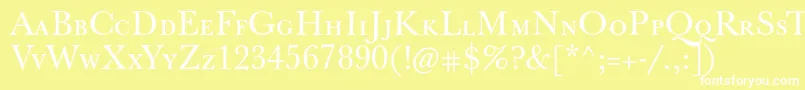 Jbaskervillecaps Font – White Fonts on Yellow Background