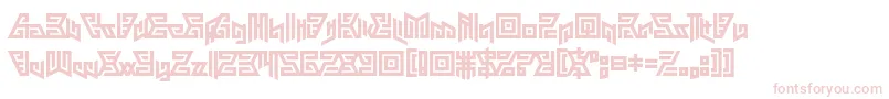 Aztechno Font – Pink Fonts on White Background