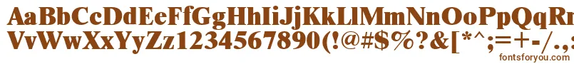 Newtonxctt-fontti – ruskeat fontit valkoisella taustalla