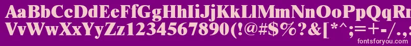Newtonxctt Font – Pink Fonts on Purple Background