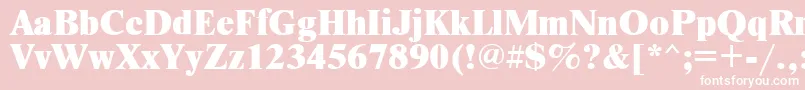 Newtonxctt Font – White Fonts on Pink Background