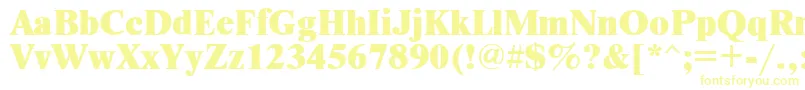 Шрифт Newtonxctt – жёлтые шрифты
