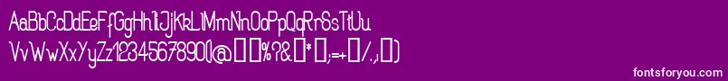 フォントRogab – 紫の背景に白い文字