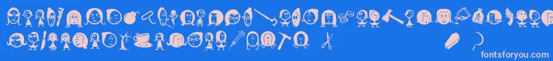 Más sobre la fuente Widows fuente Widows – Fuentes Rosadas Sobre Fondo Azul