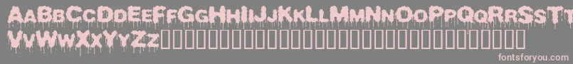 Beurk Font – Pink Fonts on Gray Background