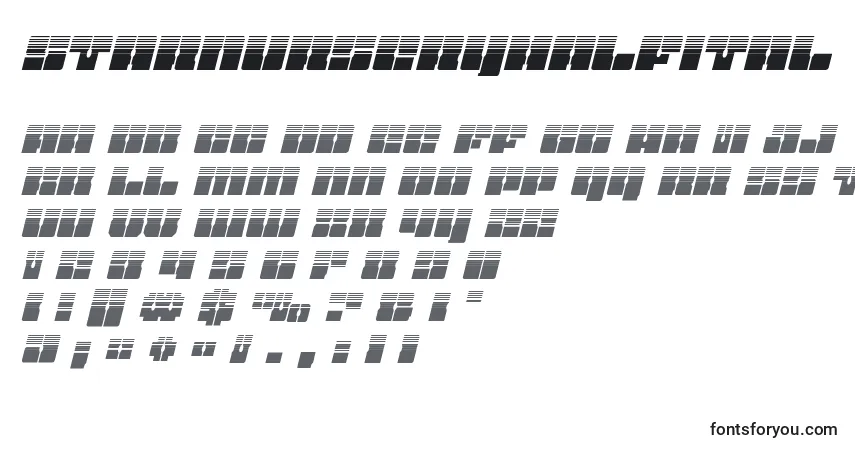Starnurseryhalfital-fontti – aakkoset, numerot, erikoismerkit
