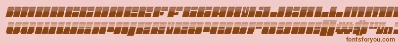 Starnurseryhalfital Font – Brown Fonts on Pink Background