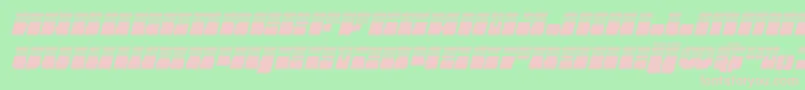 Starnurseryhalfital Font – Pink Fonts on Green Background