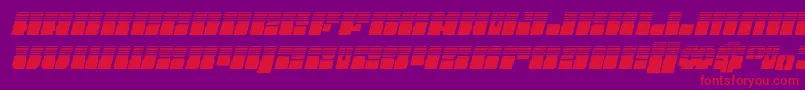フォントStarnurseryhalfital – 紫の背景に赤い文字