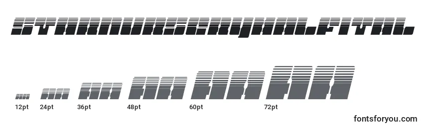 Größen der Schriftart Starnurseryhalfital