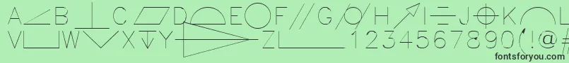 Gdt Font – Black Fonts on Green Background
