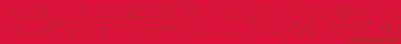 Gdt Font – Brown Fonts on Red Background
