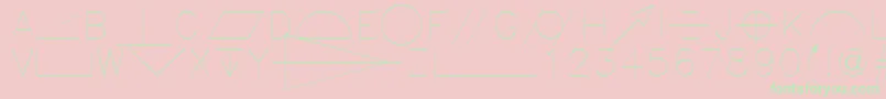 Gdt Font – Green Fonts on Pink Background