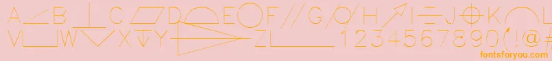 Gdt Font – Orange Fonts on Pink Background