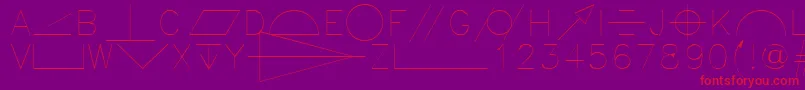 Gdt Font – Red Fonts on Purple Background