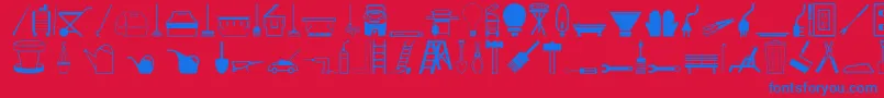 フォントToolso – 赤い背景に青い文字