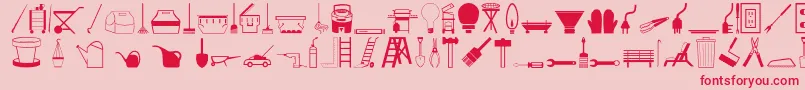 フォントToolso – ピンクの背景に赤い文字