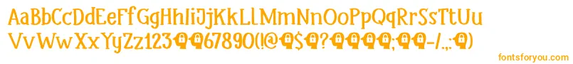 Шрифт DkHeadlock – оранжевые шрифты