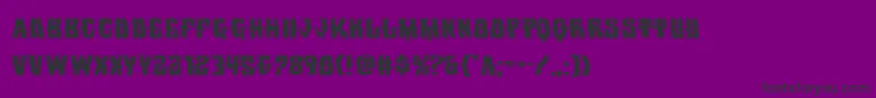 Warlocksaleexpand Font – Black Fonts on Purple Background