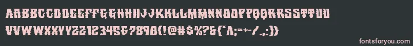 Warlocksaleexpand Font – Pink Fonts on Black Background