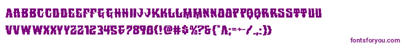 Warlocksaleexpand Font – Purple Fonts on White Background