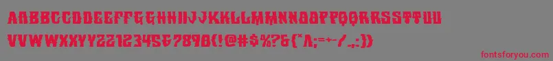 Warlocksaleexpand Font – Red Fonts on Gray Background